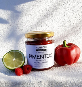 Chutney de pimentos vermelhos, framboesa e lima