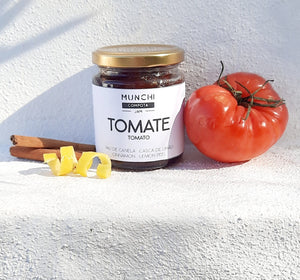 Compota de tomate, canela e casca de limão